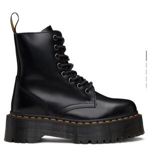 Dr. Martens Black Platform Combat Boots